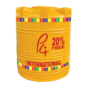 P4 INTERNATIONAL® 5 Layer PUF Foam Insulation Water Tank with IRR Technology | D²LF (Double Lids) | FREE 20% Extra Storage