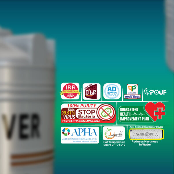 P4 INTERNATIONAL® Silver Alkaline Technology 9+1 Layer Water Tank with FREE External Skin Jacket | FREE Anti-Scaling Device | D²LF (Double Lids) - Image 3